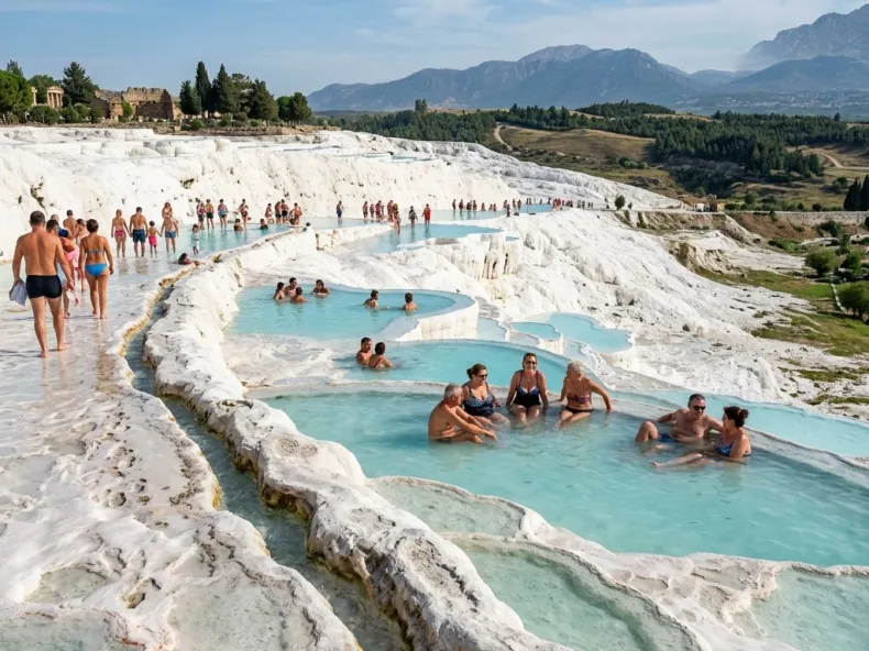 Heißluftballonfahrt über Pamukkale – Sonnenaufgang über den Kalksinterterrassen, Transfer inklusive