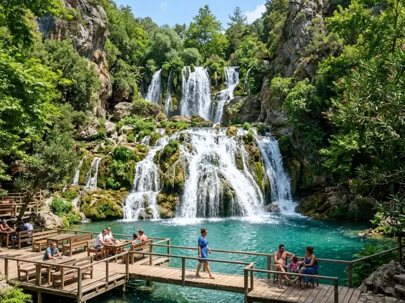 Verstecktes Paradies ab Side: Wasserfälle, Grüner See & geheime Badebuchten