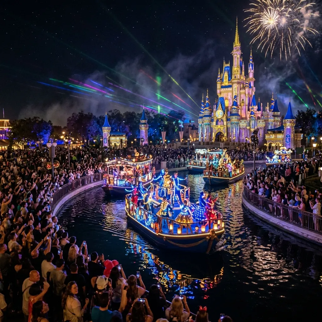 Side to The Land of Legends Night Show: A Magical Evening of Light and Music