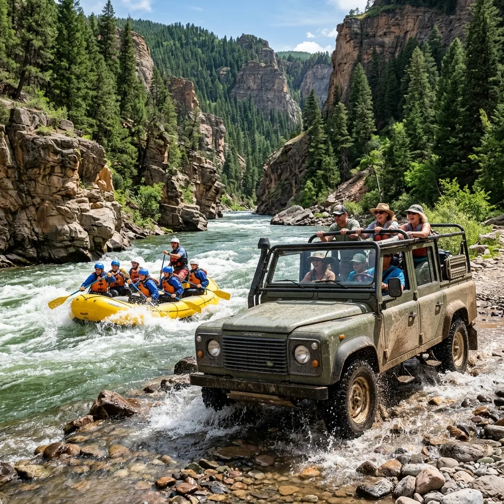 Side Rafting and Jeep Safari Combo Tour