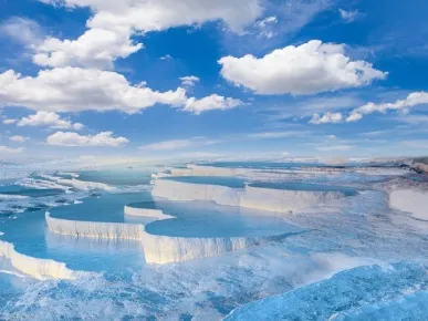 Pamukkale Heißluftballon-Tour ab Kemer - Über den Weißen Terrassen Schweben